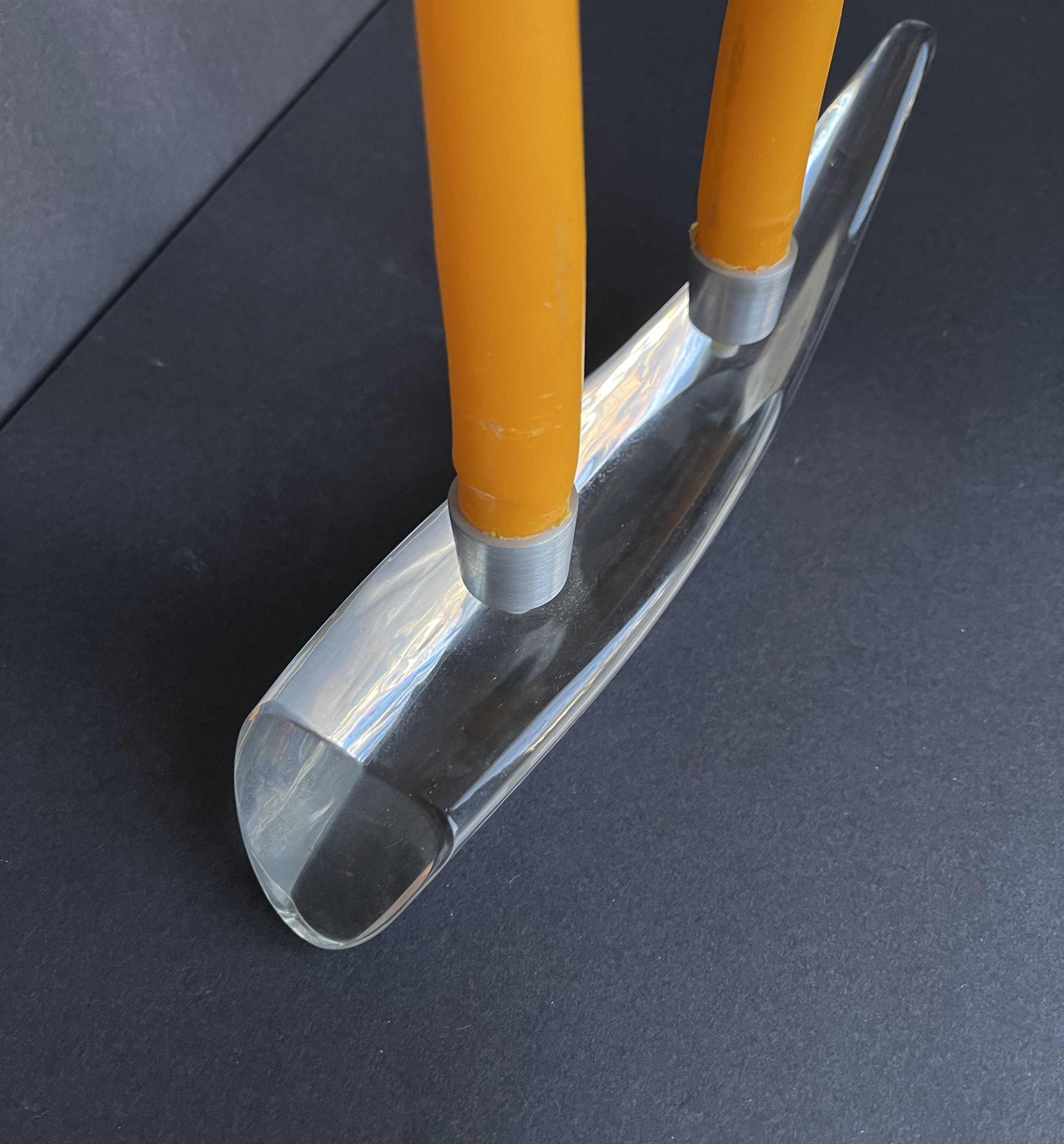 Crystal candle holder