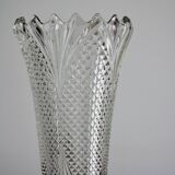 Crystal vase size - Diamond point pattern