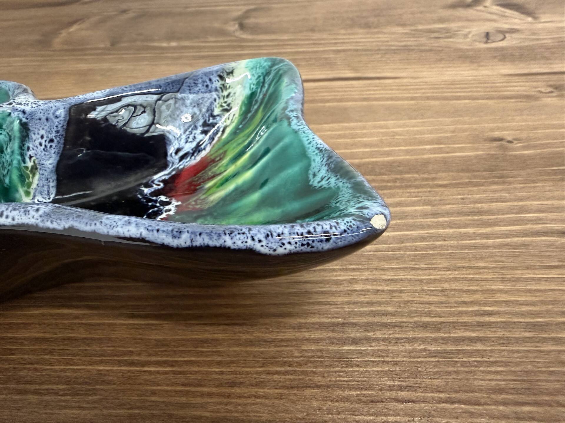 Empty pocket dish "Fish" in Vallauris ceramic from the 1950s-1960s.