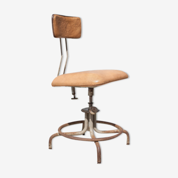 Henri Liber swivel metal chair, Flambo chair 1930