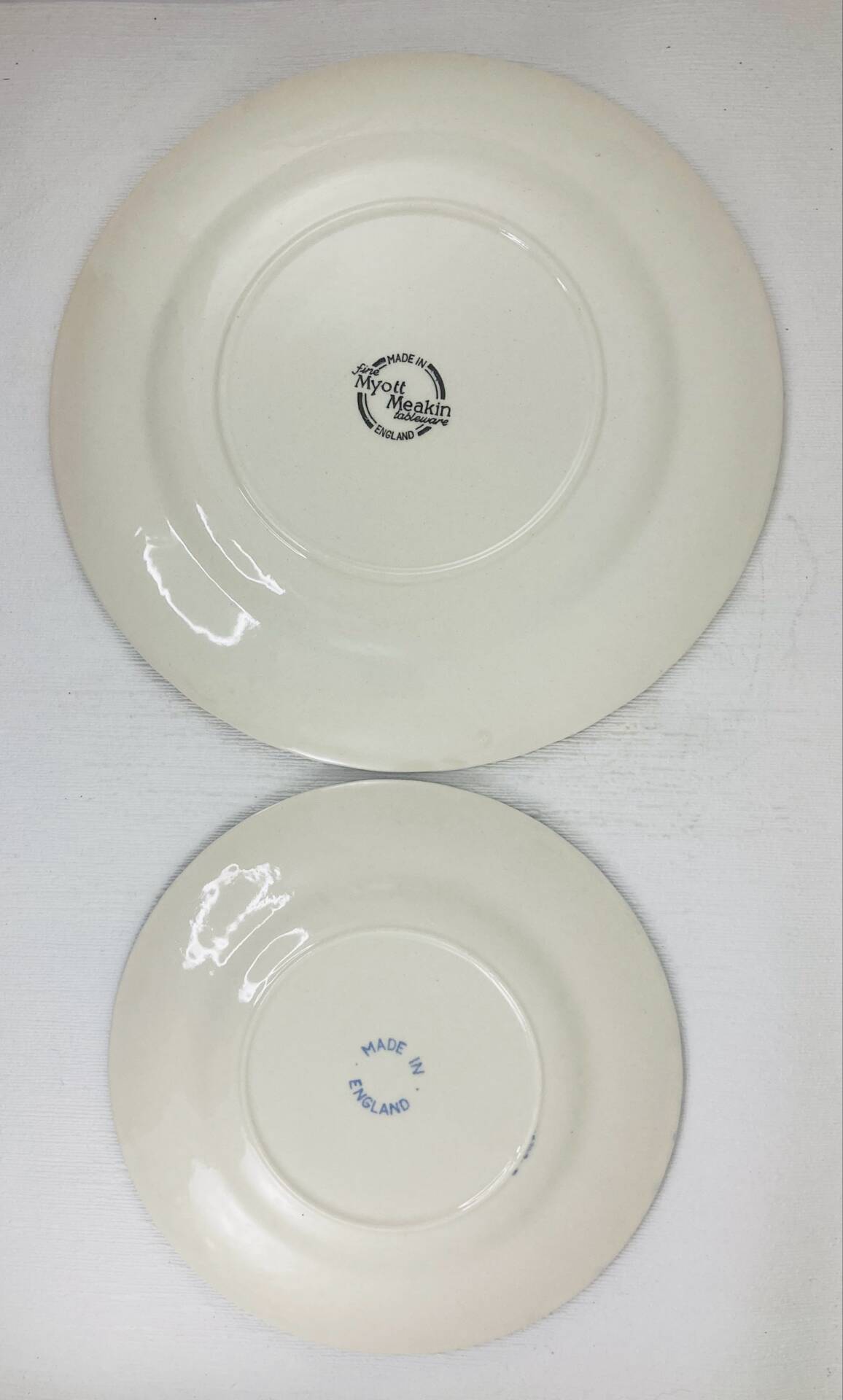 Duo d’Assiettes Myott  Meakin Modèle Tonquin