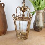 Louis XVI Style Chandelier in Bronze & Polished Glass - H 33 cm