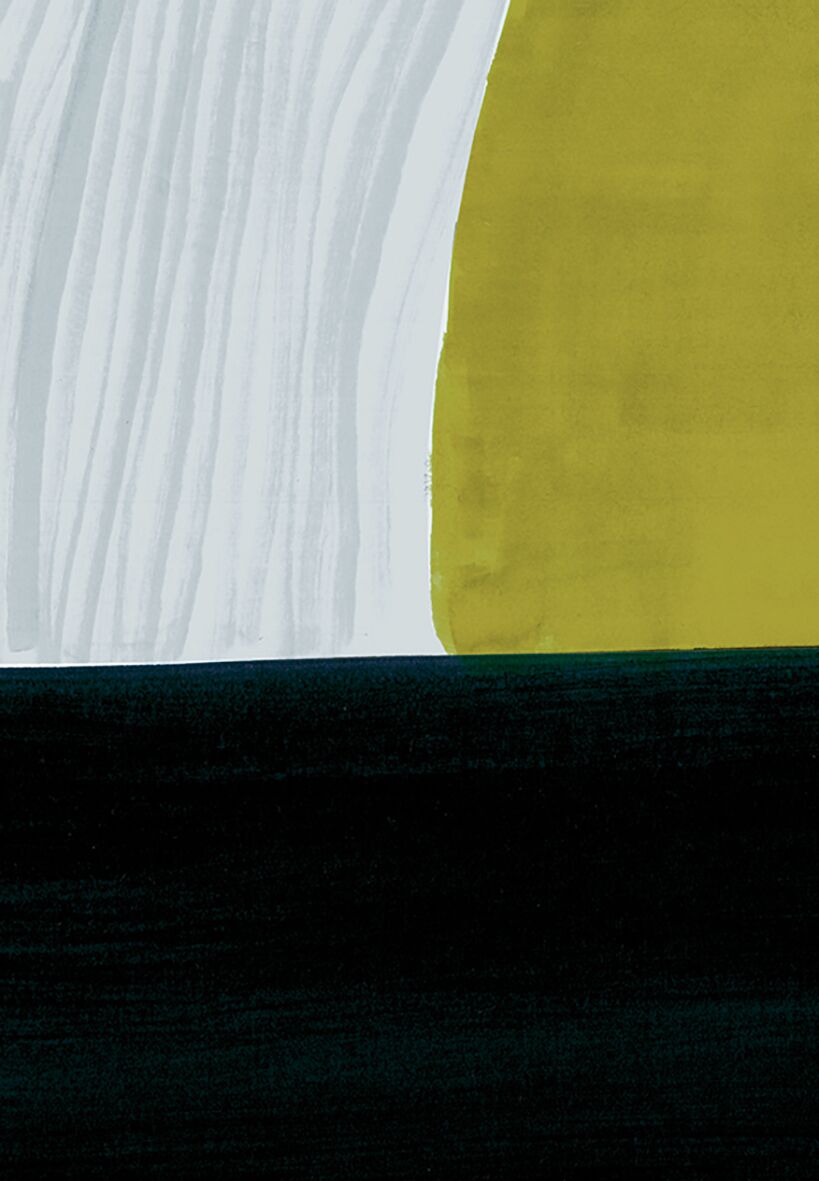 Totem jade illustration - 50 x 70 cm provided out of frame