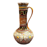 Grand vase en céramique émaillée des années 60/70, design italien de Mamma Ró Lucca.