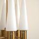 1950s brass and glass chandelier by Hans-Agne Jakobsson