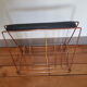 Brass and skai vinyl holder