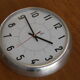 Horloge murale JAZ ronde acier 1960