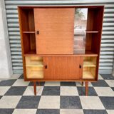 Scandinavian design teak showcase buffet