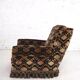 Set of 2 fabric armchairs