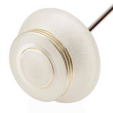 Hanging lamp round ball in vintage art deco gold frosted glass