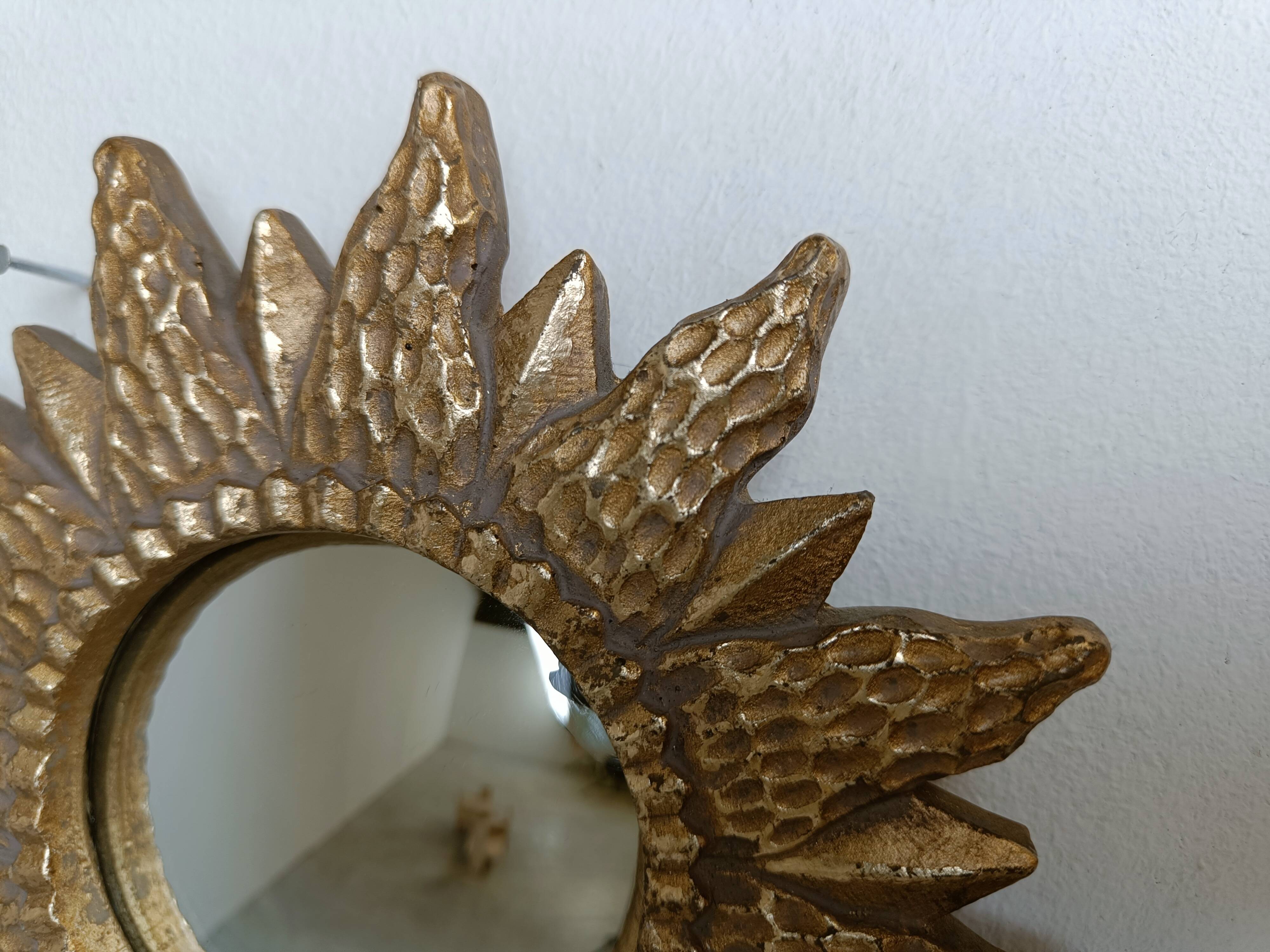 Vintage sunburst mirror, 1960s