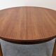 Extendable round table in Scandinavian style made of teak, France circa 1960.