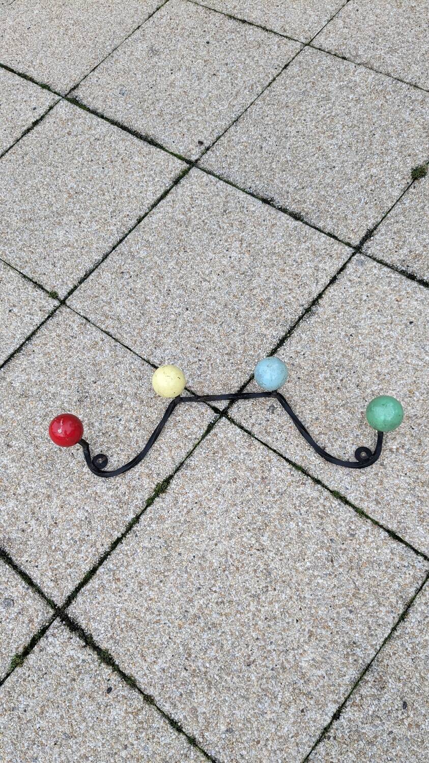 Vintage ball coat racks