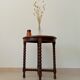 Side table from the 40s/50s in turned wood, Louis XIII style