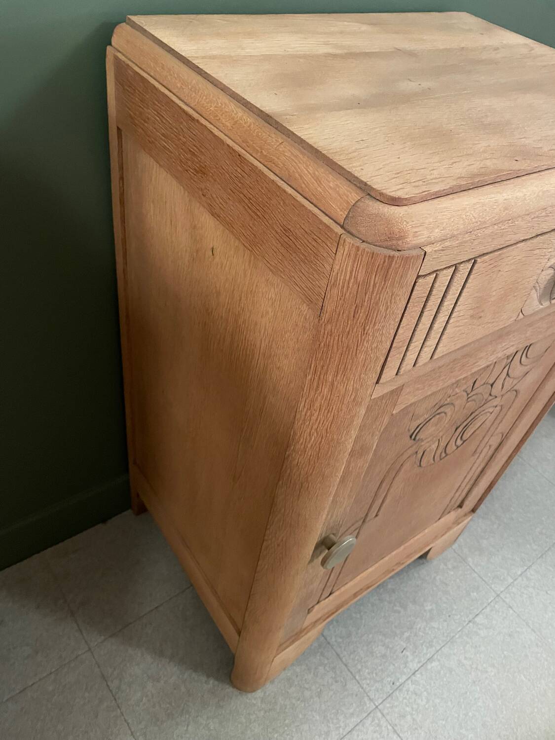 Art Deco sideboard, sandblasted