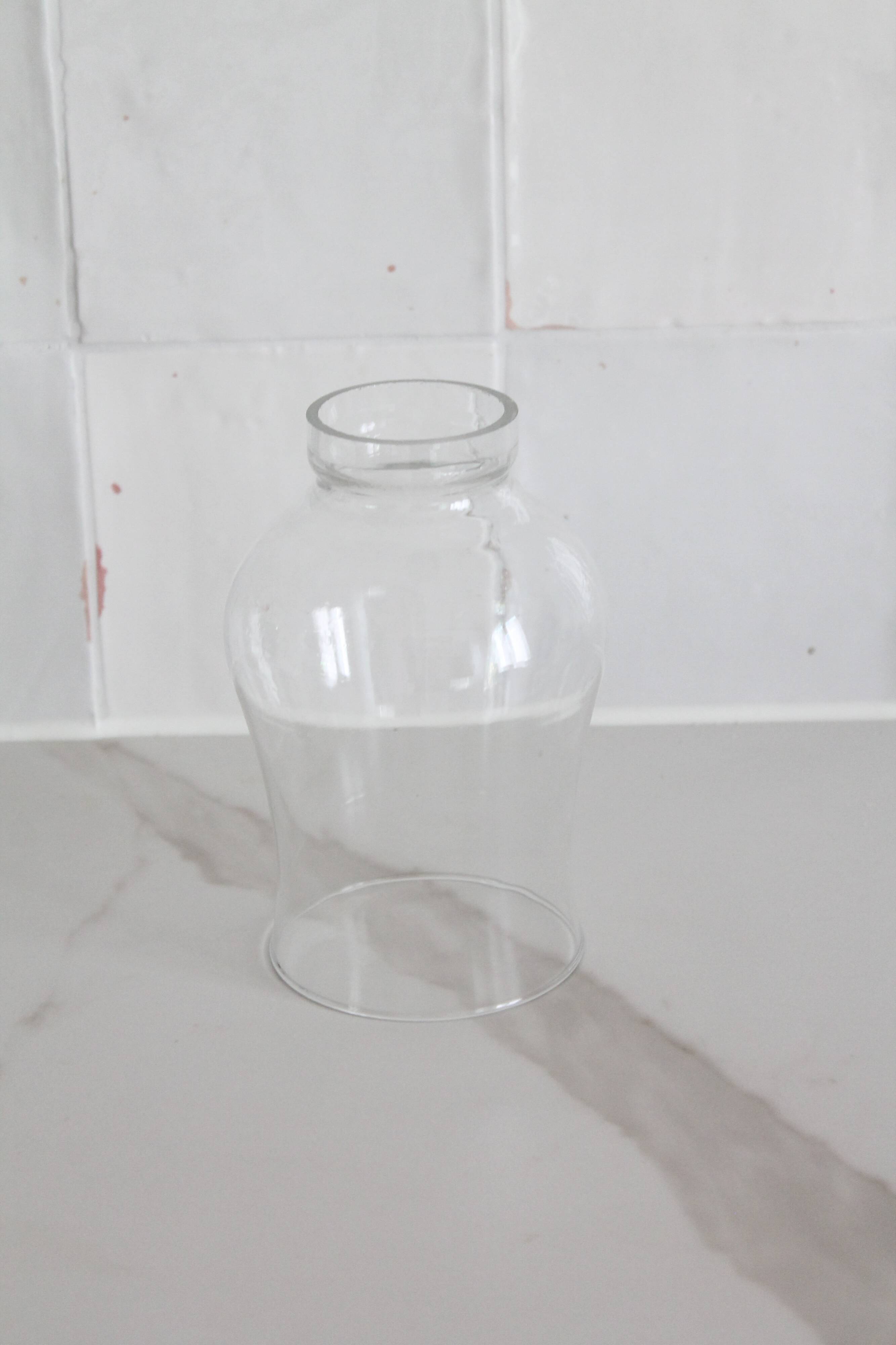 Vintage clear glass lampshade