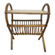 Rattan side table