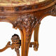Louis XV Style Walnut Pedestal Table