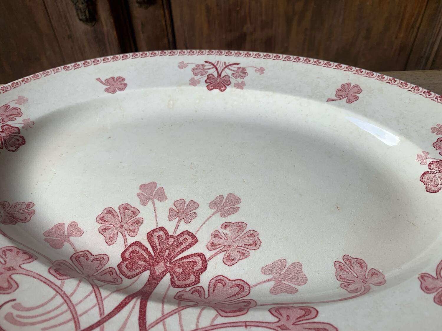 1900s oval serving dish KG Lunéville Lucien