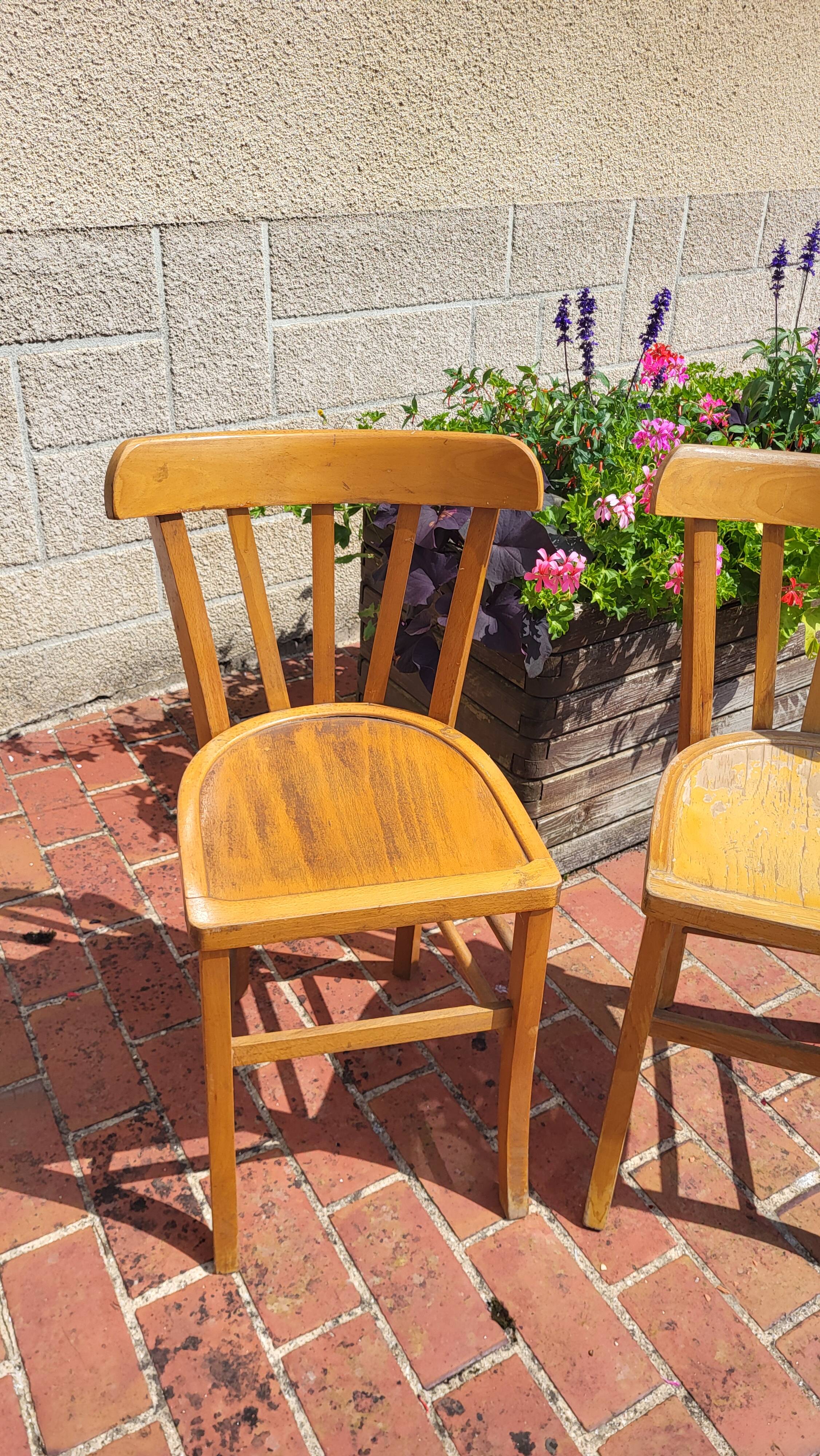 2 bistro chairs