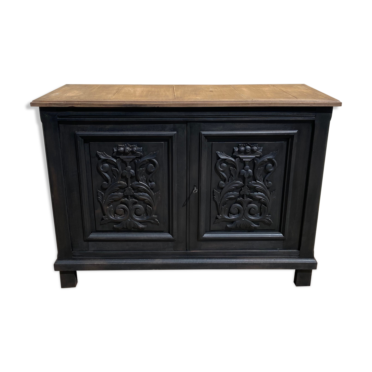 Black wood bottom sideboard