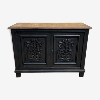 Black wood bottom sideboard