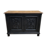 Black wood bottom sideboard