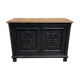 Black wood bottom sideboard