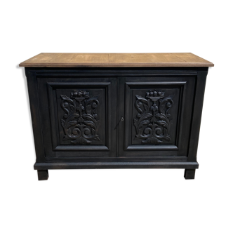 Black wood bottom sideboard