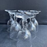 6 baccarat port glasses – art nouveau