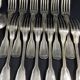 12 large spoons 12 forks silver metal net model Lou style