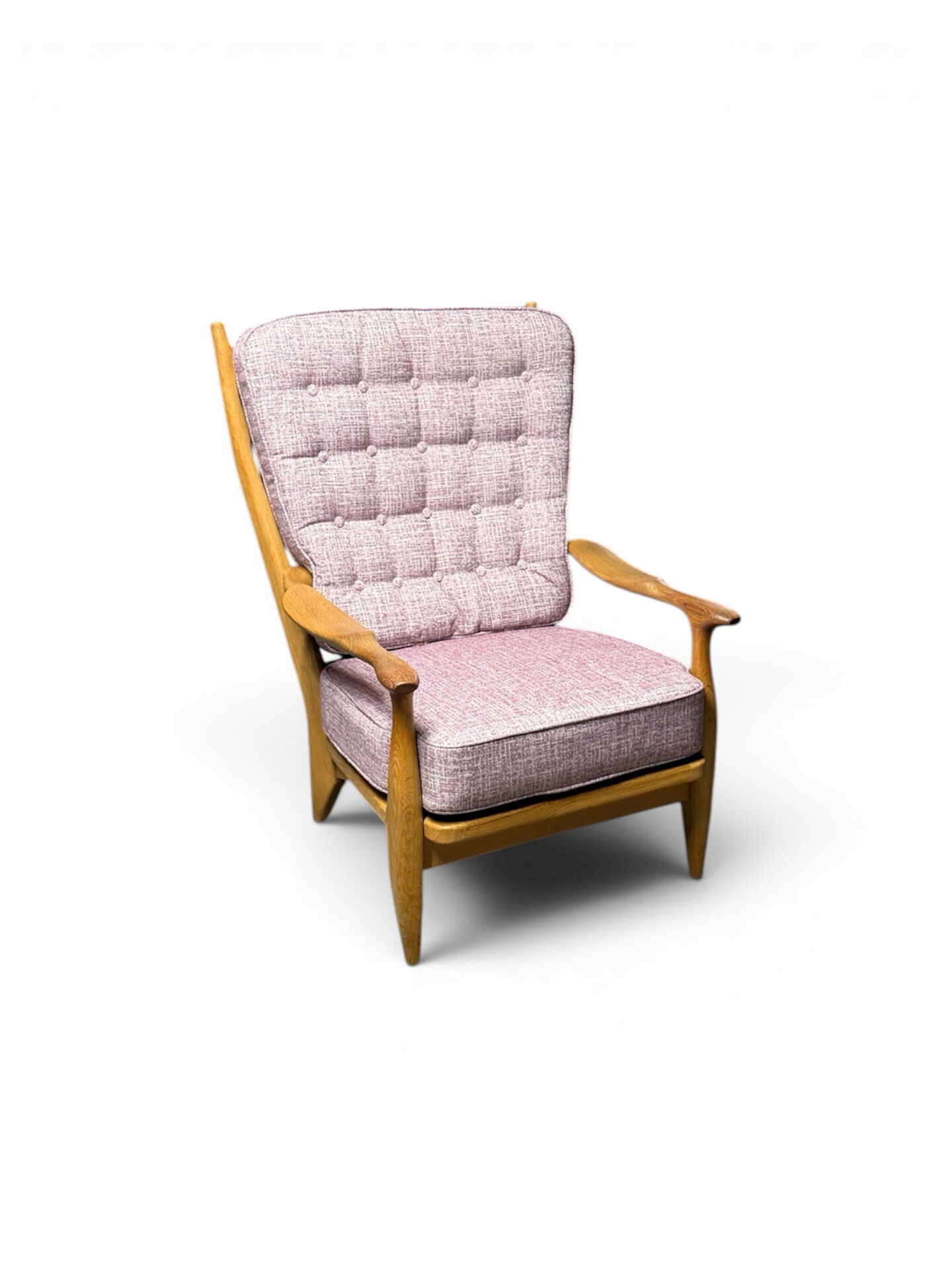 "Edouard" armchair in oak by Guillerme & Chambron for Your Home