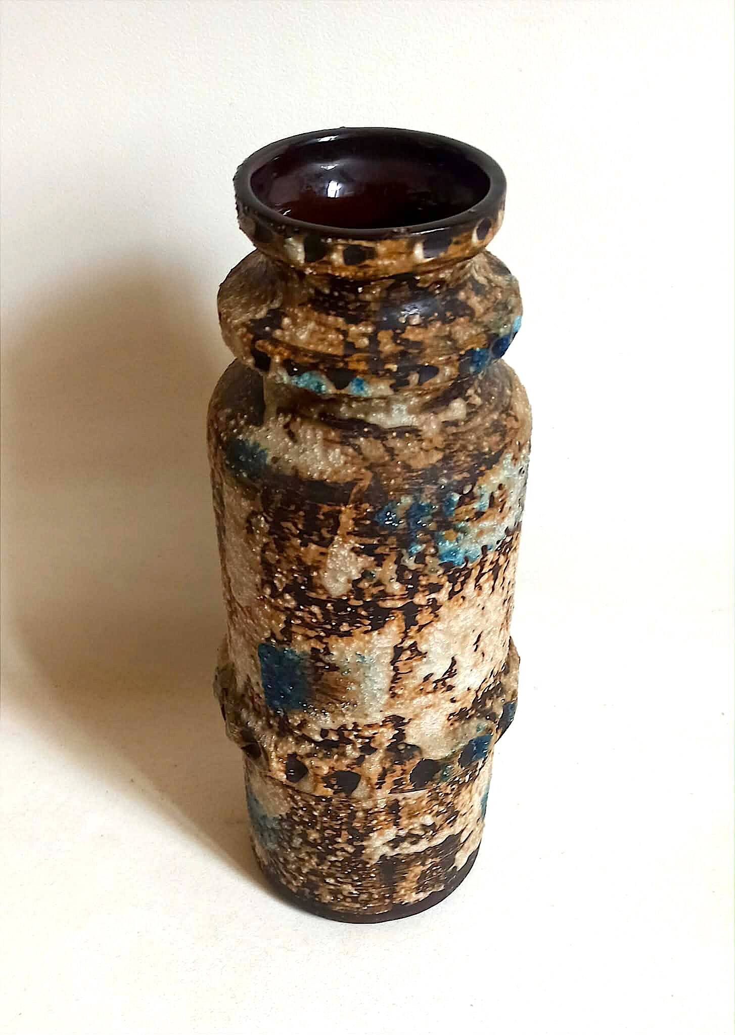 Dieter Peter terracotta vase West Germany late 1960s Height 40 cm