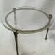 Coffeetable in bronce and crystalglass by Lothar Klute