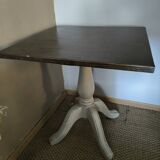 Table Carrée en Pin blanc vieilli 4 personnes