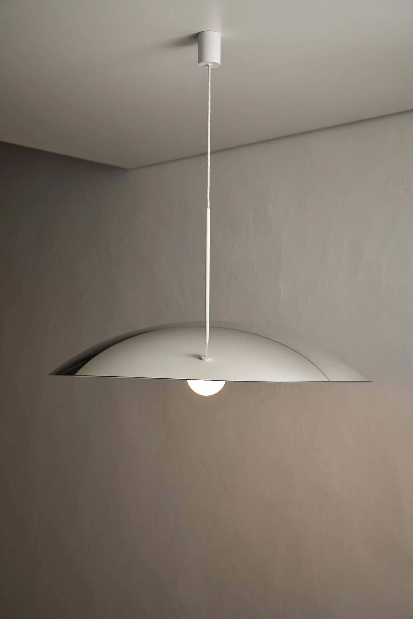 Suspension en métal chromé par Fog & Mørup