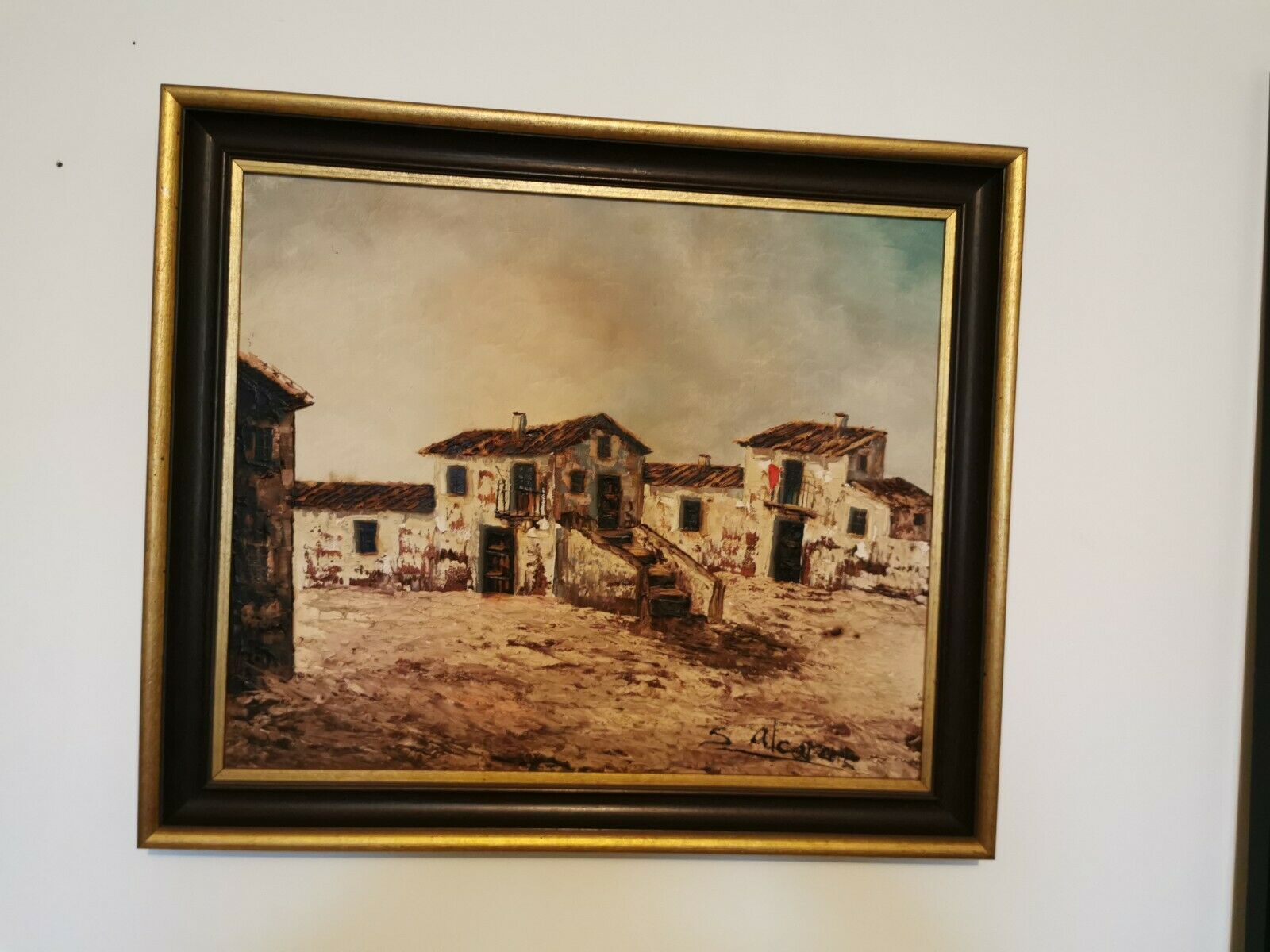 Landscape painting signed