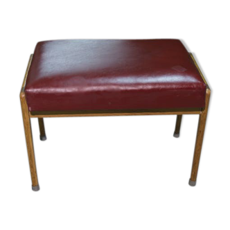 Tabouret rembourré Tchécoslovaquie des années 1960