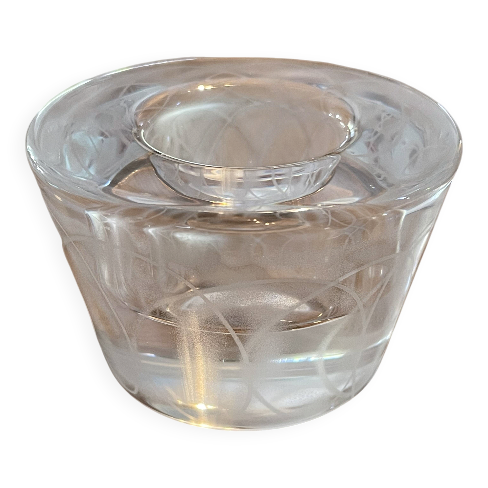 Orrefors Sweden candlestick