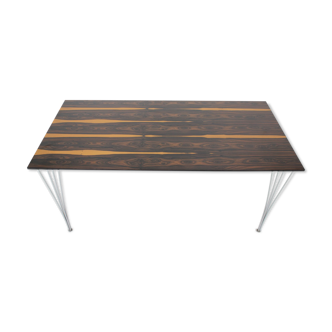 1980s  Rectangular Dining table by Piet Hein, Bruno Mathsson and Arne Jacobsen for Friz Hansen, Rest