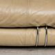 Italian 20thc beige "soriana" leather sofa by tobia scarpa for cassina