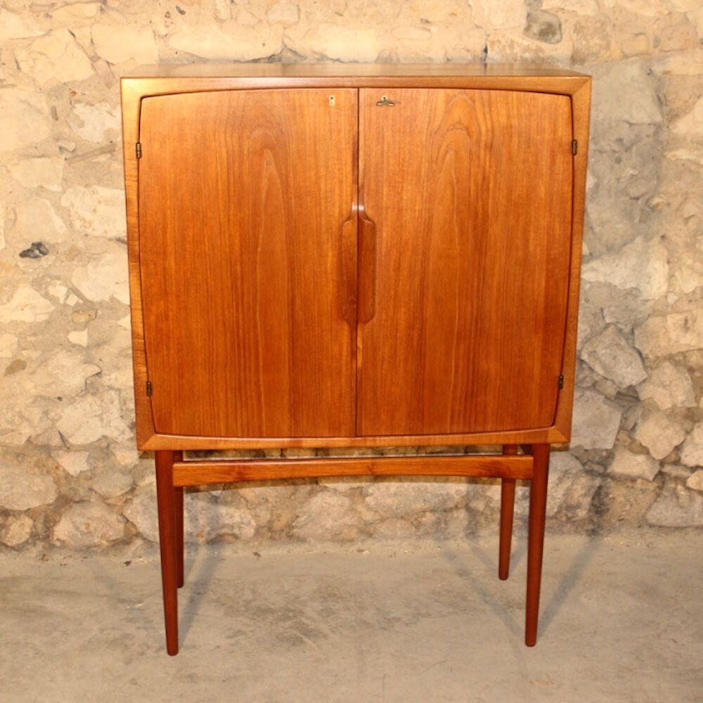Scandinavian vintage teak bar model "Bacchus" by Torbjörn Afdal for Mellemstrands Møbelfabrik, 1960s