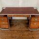 Bureau bauhaus vintage tubulaire annee 1930 en acajou