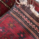 Handmade vintage Afghan Baluch rug 63cm x 109cm 1950s - 1С1169