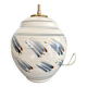 Pied de lampe céramique, câble tissu neuf 200 cm