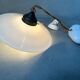 Antique adjustable pendant lamp – opaline and porcelain