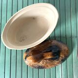 Ceramic rabbit, slip terrine