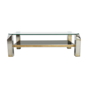 table basse par belgo Chrome, années 1970