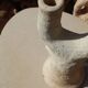 Pottery - Abstract raw tamegroute sculpture two branches
