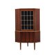 Corner display cabinet, rosewood veneer, Denmark 1970s